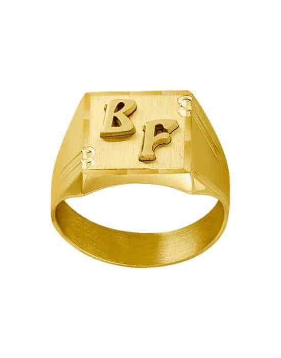 Chevalière Carrée en Or Constant Griffe