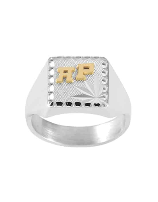 Chevalière Carrée en Argent Constant