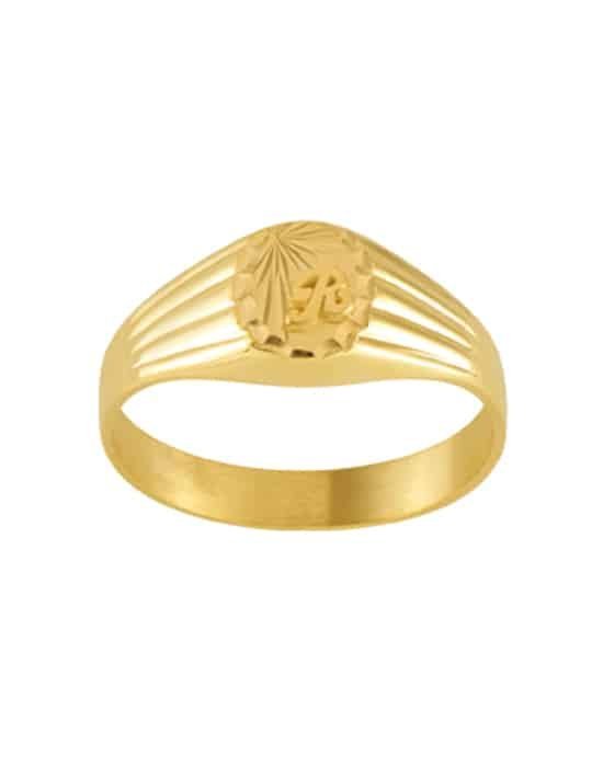 Chevalière Ovale en Or Ophélie Godrons