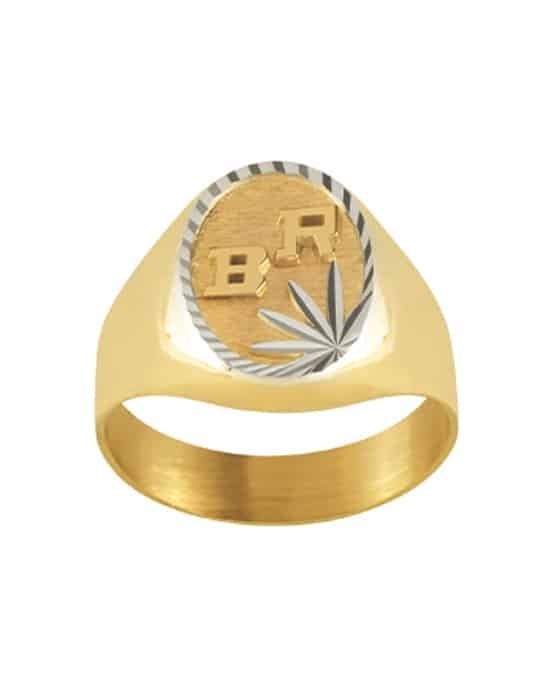 Chevalière Ovale en Or Orion Bicolore