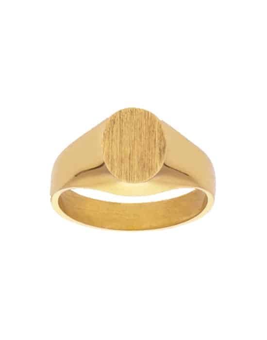 Chevalière Blason Sur Mesure en Or - Modèle Olivia