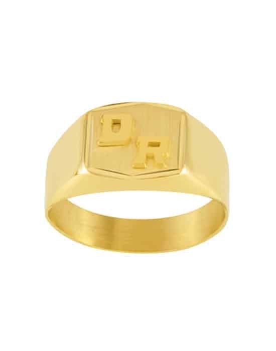 Chevalière Horizontale en Or Henri