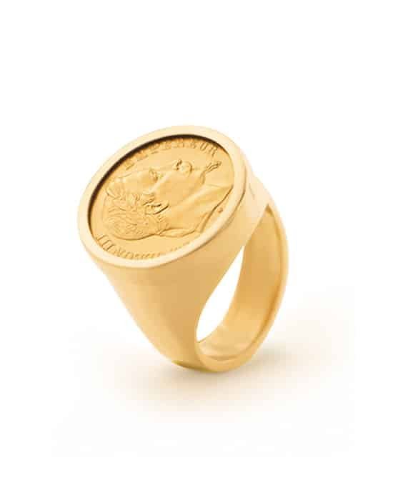 Bague Porte Pièce 20 francs en Or