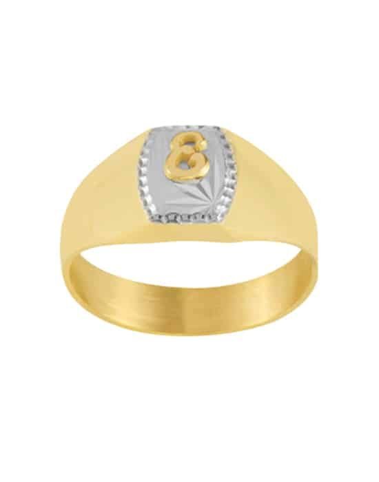 Chevalière Tonneau en Or Typhaine Bicolore