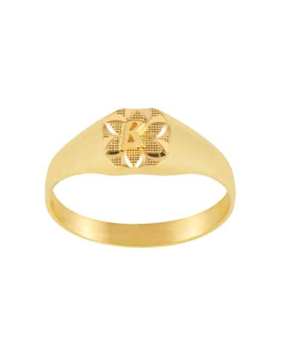 Chevalière Tonneau en Or Theresa Fleur