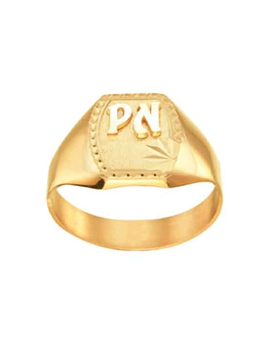 Chevalière Tonneau en Or Taylor Contour Étoile