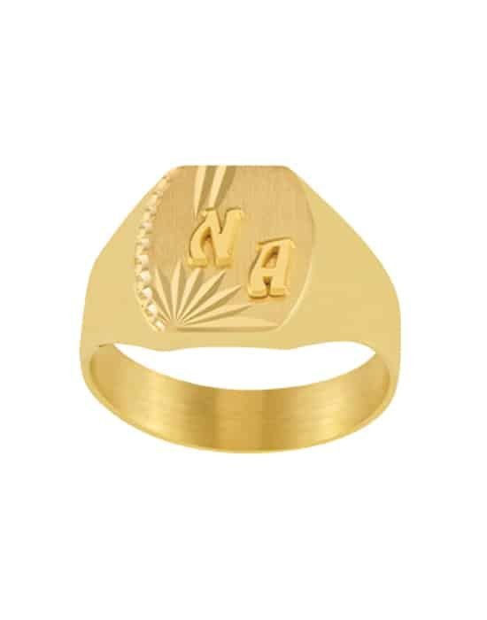 Chevalière Tonneau en Or Thomas Étoile