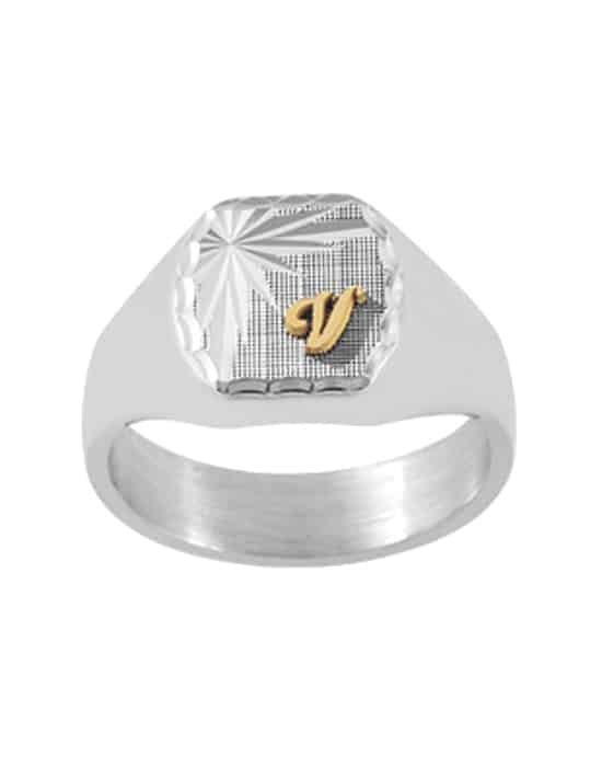 Chevalière Tonneau en Argent Taylor Étoile