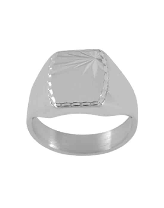 Chevalière Tonneau en Argent Thibalt Étoile