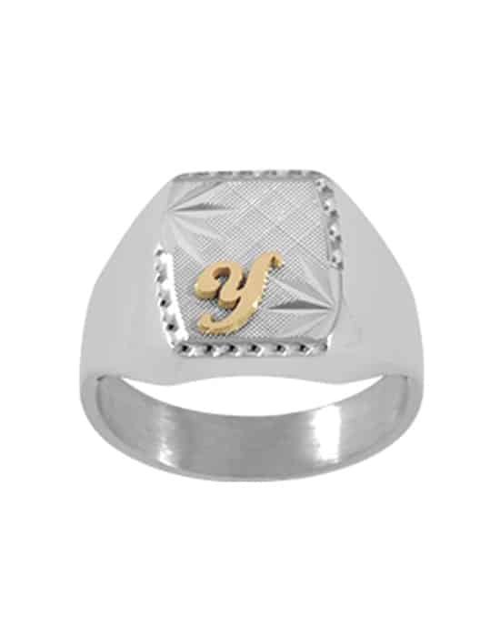 Chevalière Tonneau en Argent Thibalt 2 Étoiles