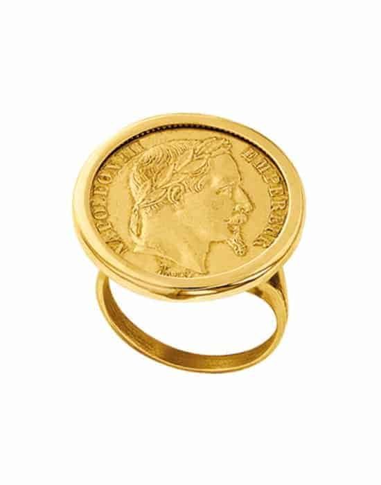 Bague Pièce de Monnaie 20 francs en Or