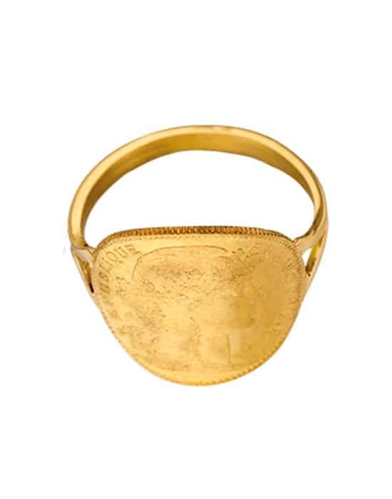 Bague Pièce en Or 10 francs