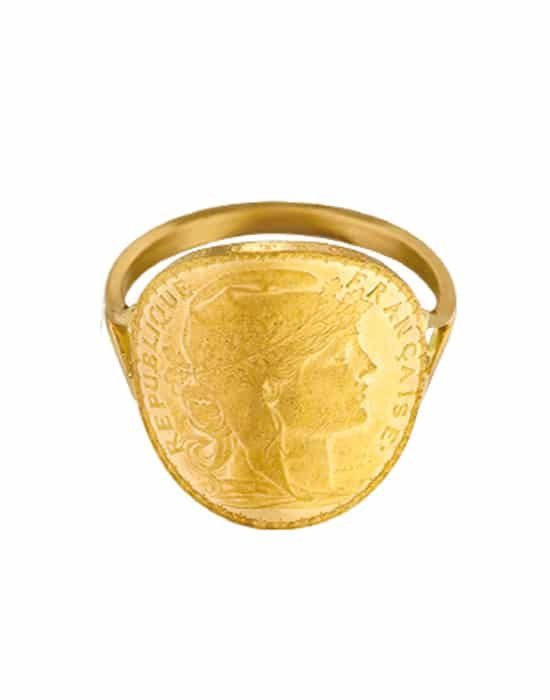 Bague Pièce en Or 20 francs