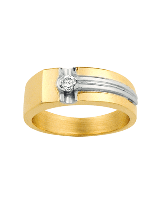 Bague Moderne en Or Bicolore Benjamin