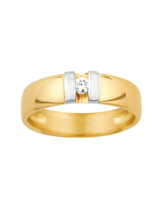 Bague Moderne en Or Bicolore Balthazar
