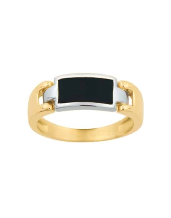 Chevalière Onyx en Or Maxime Rectangle